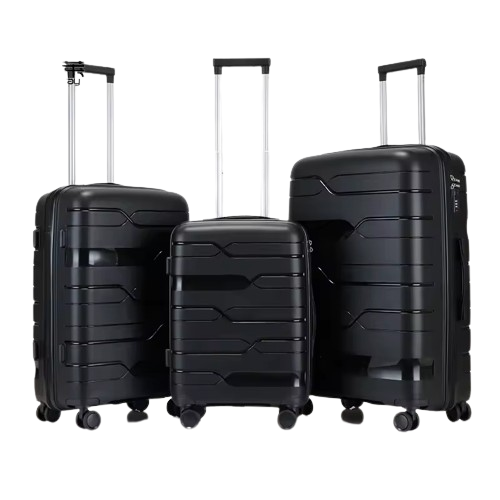 Carbon 3 Piece Luggage Trolley Sets