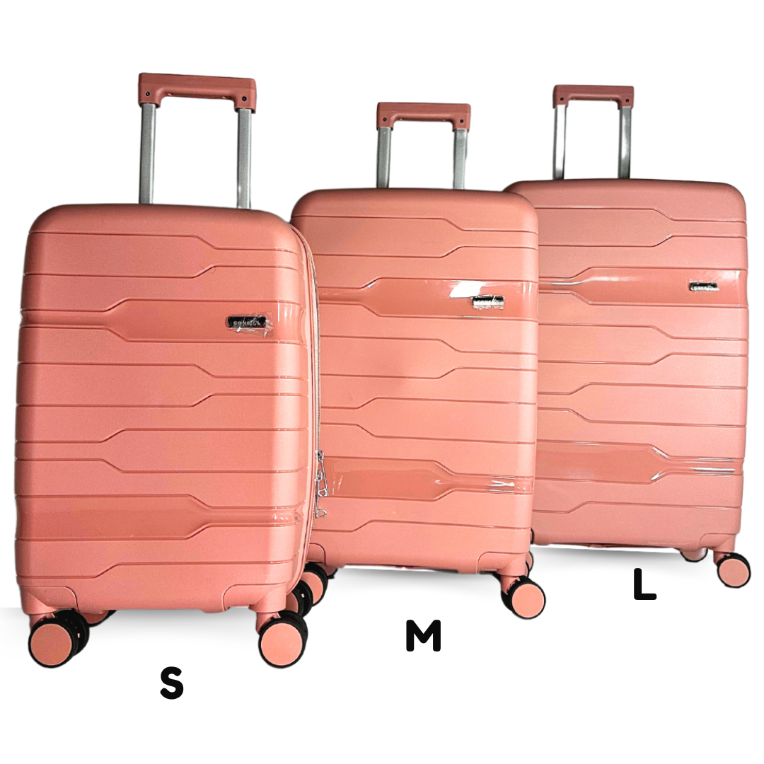 Carbon 3 Piece Luggage Trolley Sets