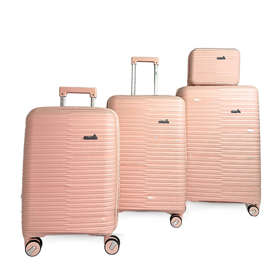 Carbon 4 Piece Luggage Trolley Sets