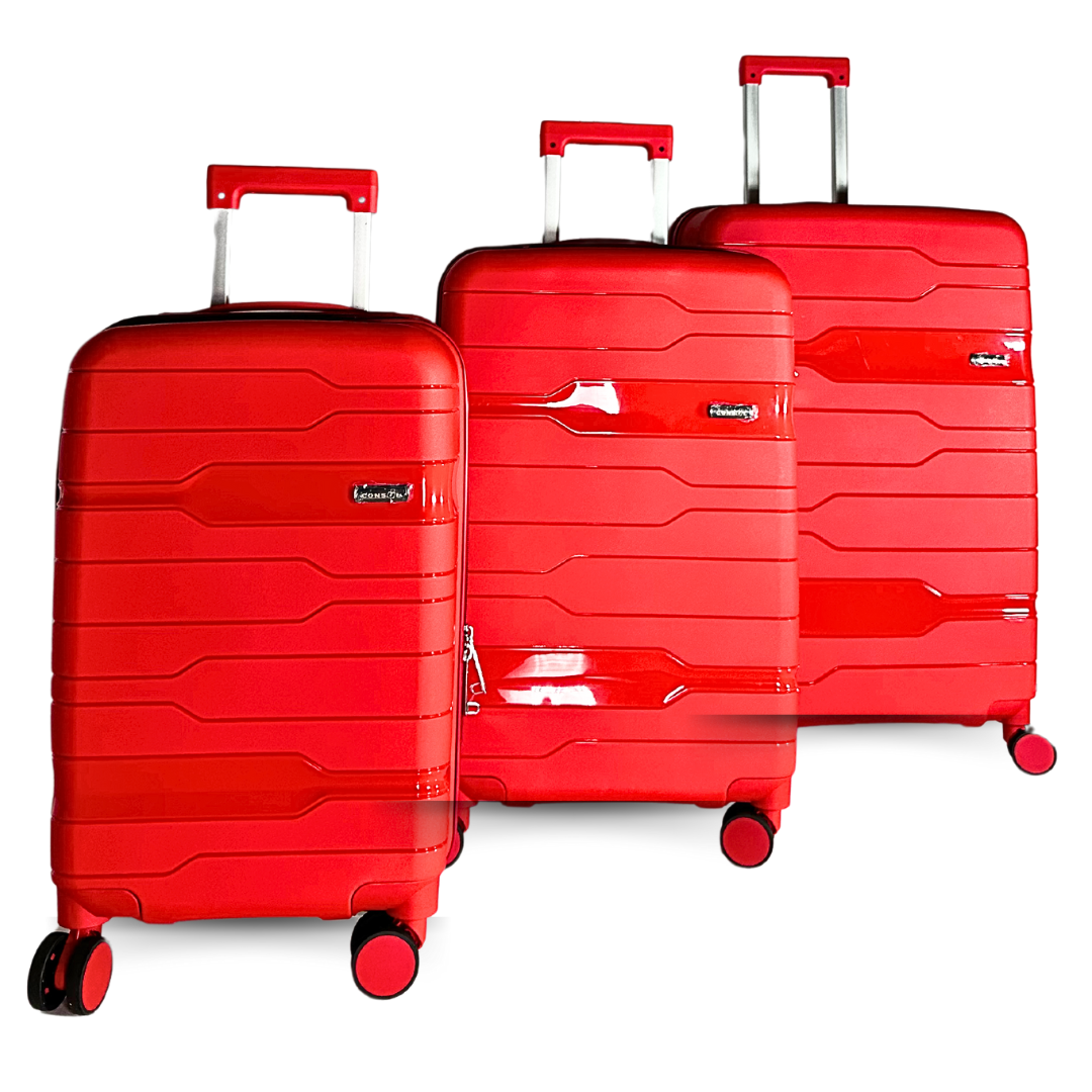 Carbon 3 Piece Luggage Trolley Sets